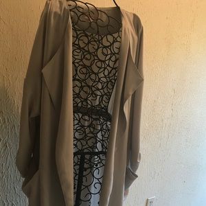 just reduced! Philosophy duster light gray Large